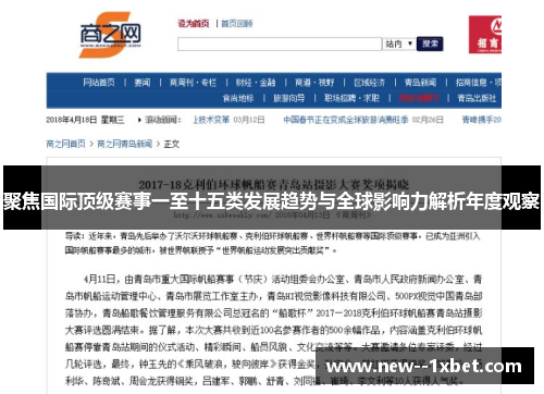 聚焦国际顶级赛事一至十五类发展趋势与全球影响力解析年度观察 聚焦国际顶级赛事一至十五类发展趋势与全球影响力解析年度观察